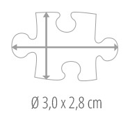 Dimensions des pièces du puzzle - Puzzle photo 200 pièces