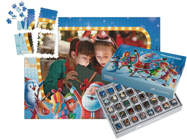 boîtes pour un puzzle calendrier de l’Avent