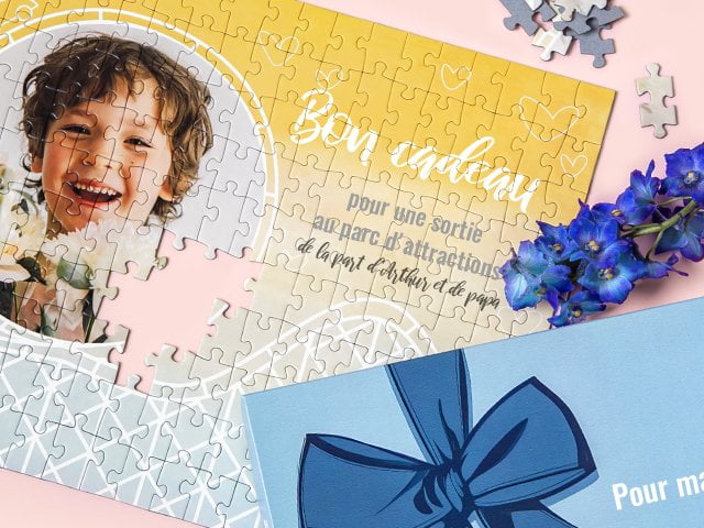 Bon cadeau puzzle