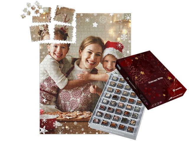 boîtes pour un puzzle calendrier de l’Avent