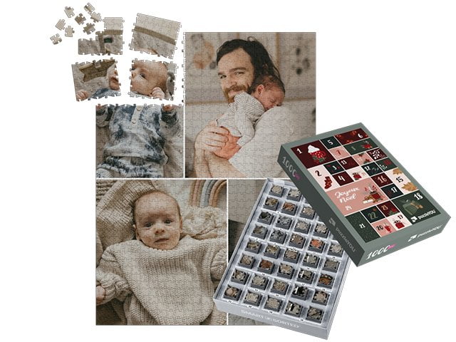 boîtes pour un puzzle calendrier de l’Avent