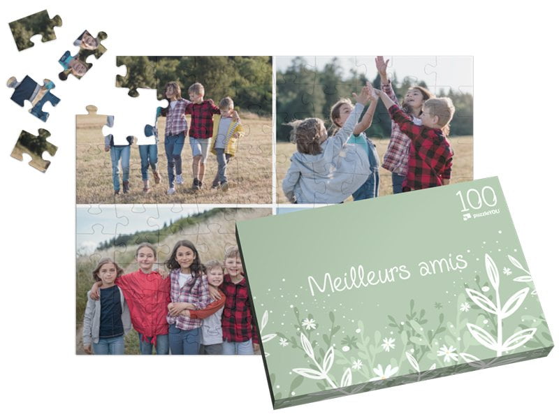 puzzle personnalisé pêle-mêle  100 pièces