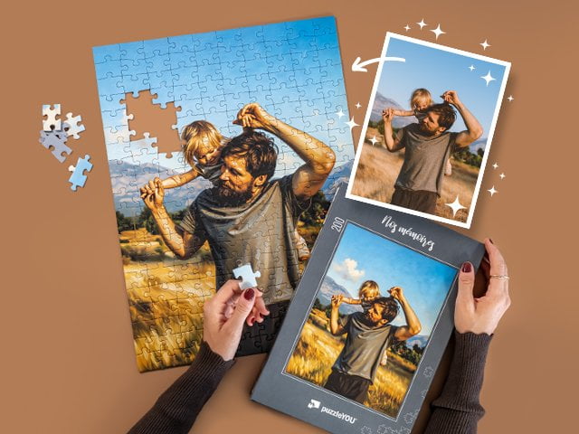 Puzzle personnalisé AI Art - Oil Painting