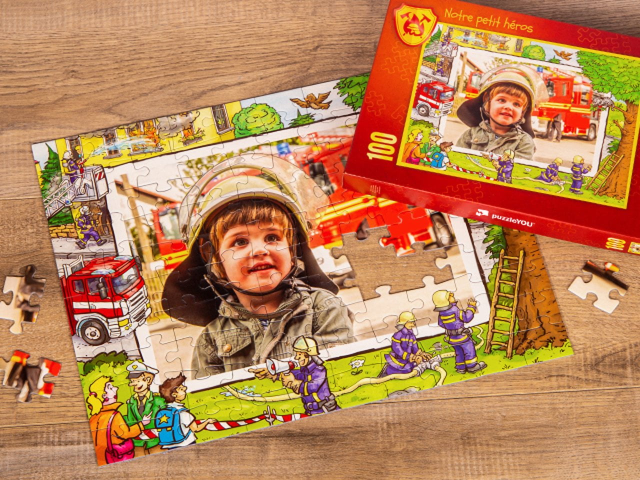 Puzzle pompiers pour enfants