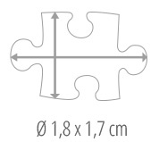 Dimensions des pièces du puzzle - Puzzle photo 2000 pièces