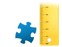 Echelle de comparaison pièce du puzzle - Puzzle photo 200 pièces