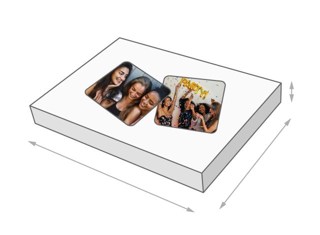 Dimensions de la boîte du puzzle - Jeu de mémoire photo
