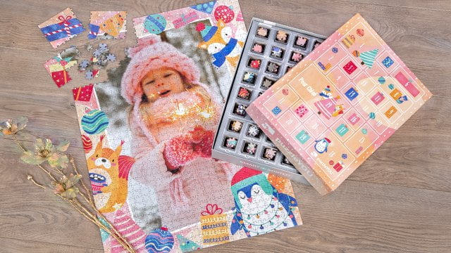 Le puzzle calendrier de l'Avent avec une photo personnelle