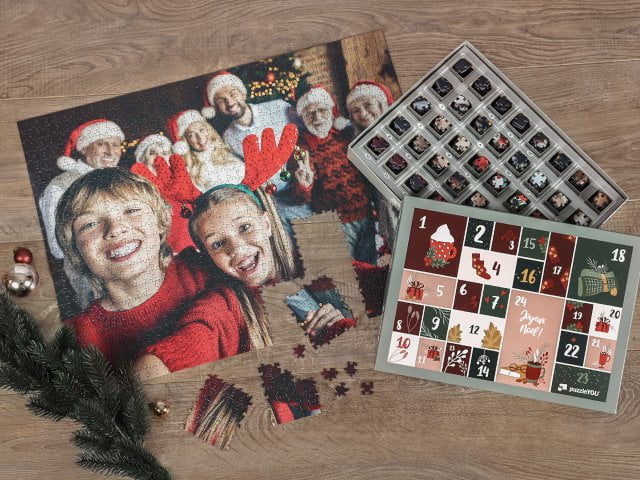 Puzzle calendrier de l’Avent avec photos personnelles