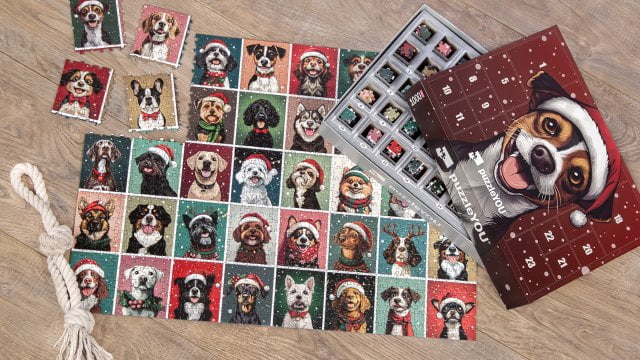 Le puzzle calendrier de l'Avent avec un modèle de notre collection de puzzles