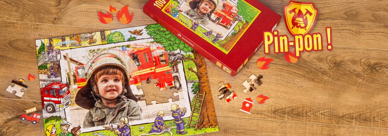 les pompiers sur votre puzzle