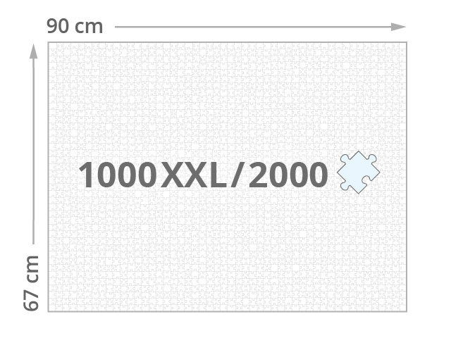 Dimensions du puzzle de 1000 pièces XXL & 2000 pièces