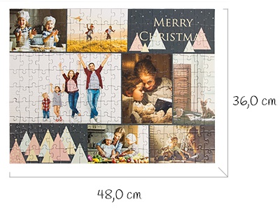 Dimensions puzzle monté