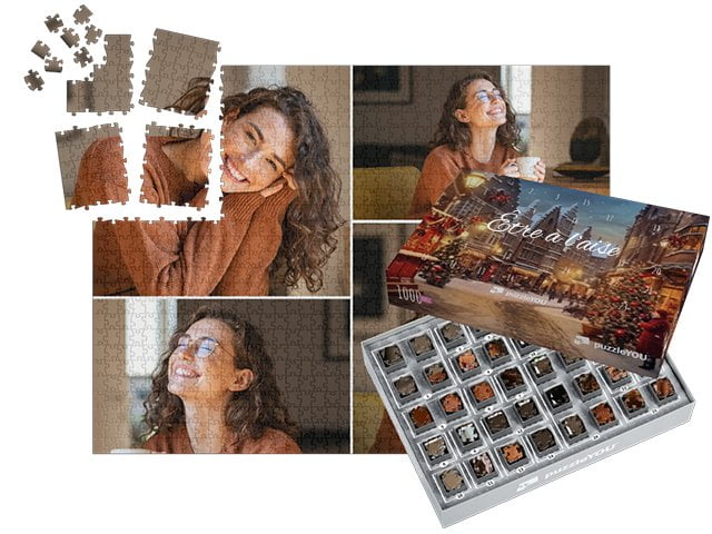 boîtes pour un puzzle calendrier de l’Avent