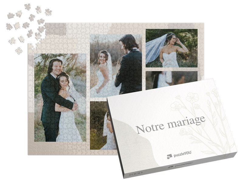 puzzle personnalisé pêle-mêle 1000 pièces