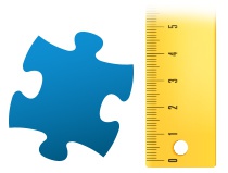 Echelle de comparaison pièce du puzzle - Puzzle photo 100 pièces