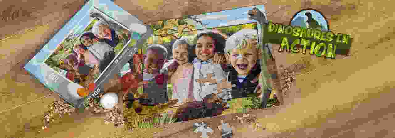 puzzles pour les enfants avec les dinos