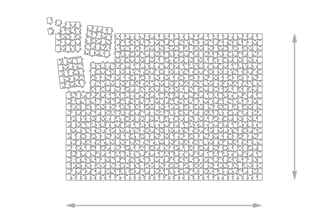 Taille du puzzle monté