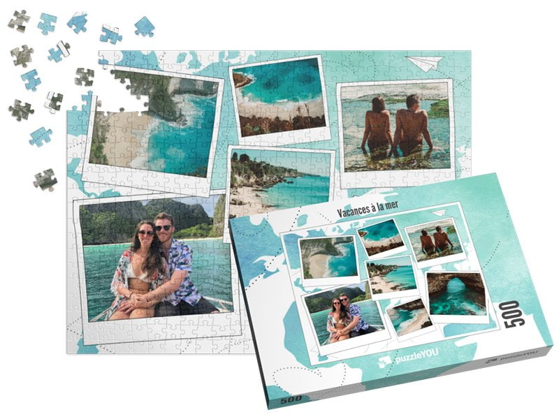 puzzle personnalisé pêle-mêle 500 pièces