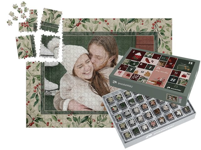 boîtes pour un puzzle calendrier de l’Avent
