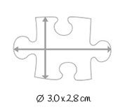 Dimensions pièces du puzzle