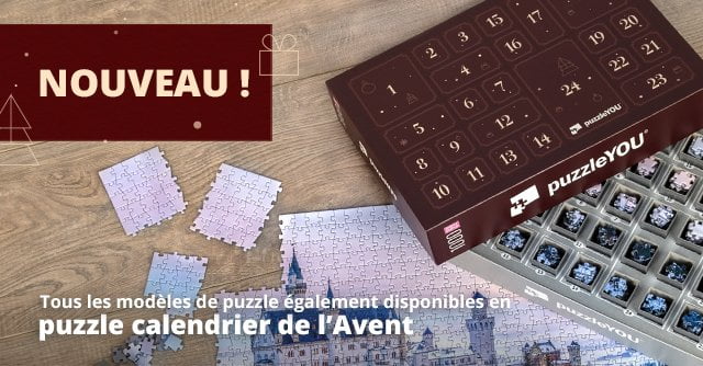 Nouveau ! Le puzzle calendrier de l’Avent de puzzleYOU