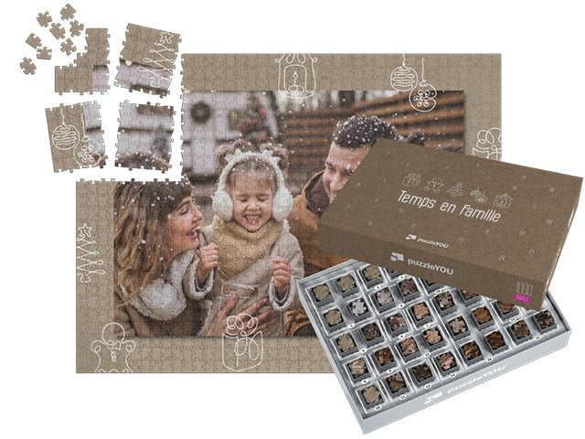 boîtes pour un puzzle calendrier de l’Avent