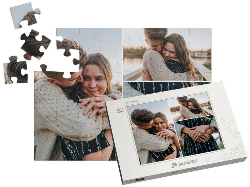puzzle personnalisé pêle-mêle 48 pièces