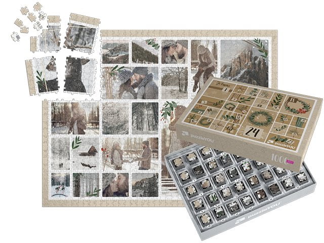 boîtes pour un puzzle calendrier de l’Avent